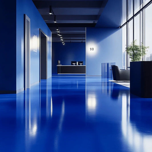 Żywica podłogowa epoksydowa Epidian Floor S1 – RAL 5017 - samopoziomująca, perfekcyjna podłoga dla wymagających