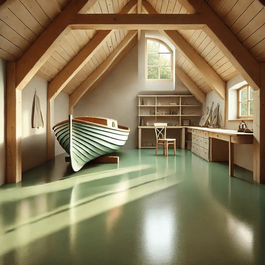 Żywica podłogowa epoksydowa Epidian Floor S1 – RAL 6021 - samopoziomująca, perfekcyjna podłoga dla wymagających