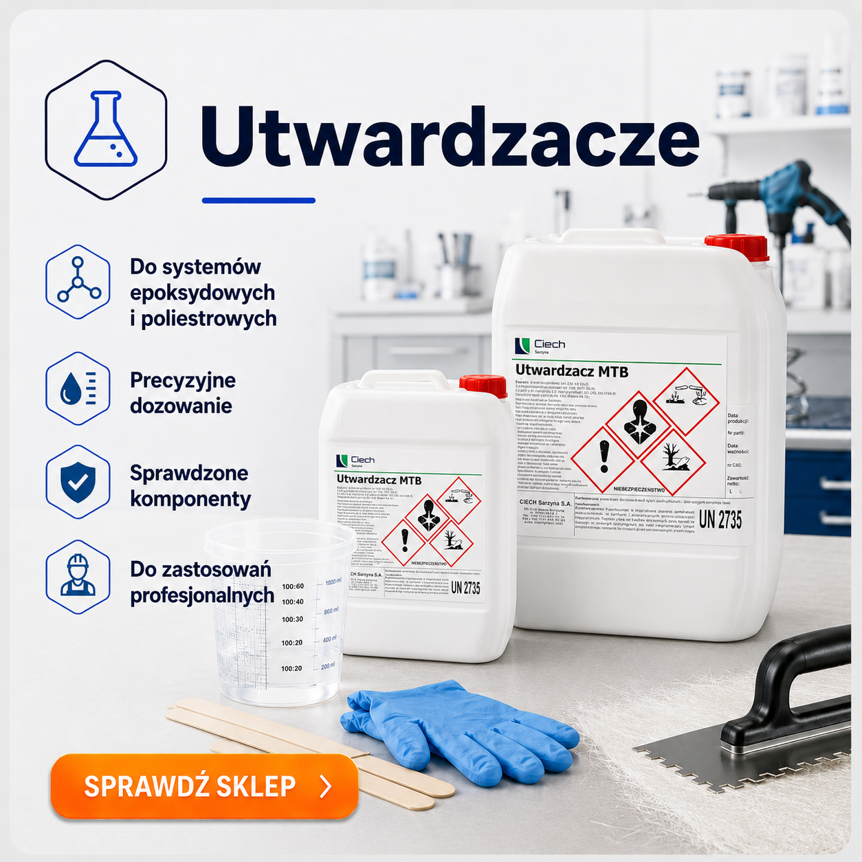 Utwardzacze do żywic