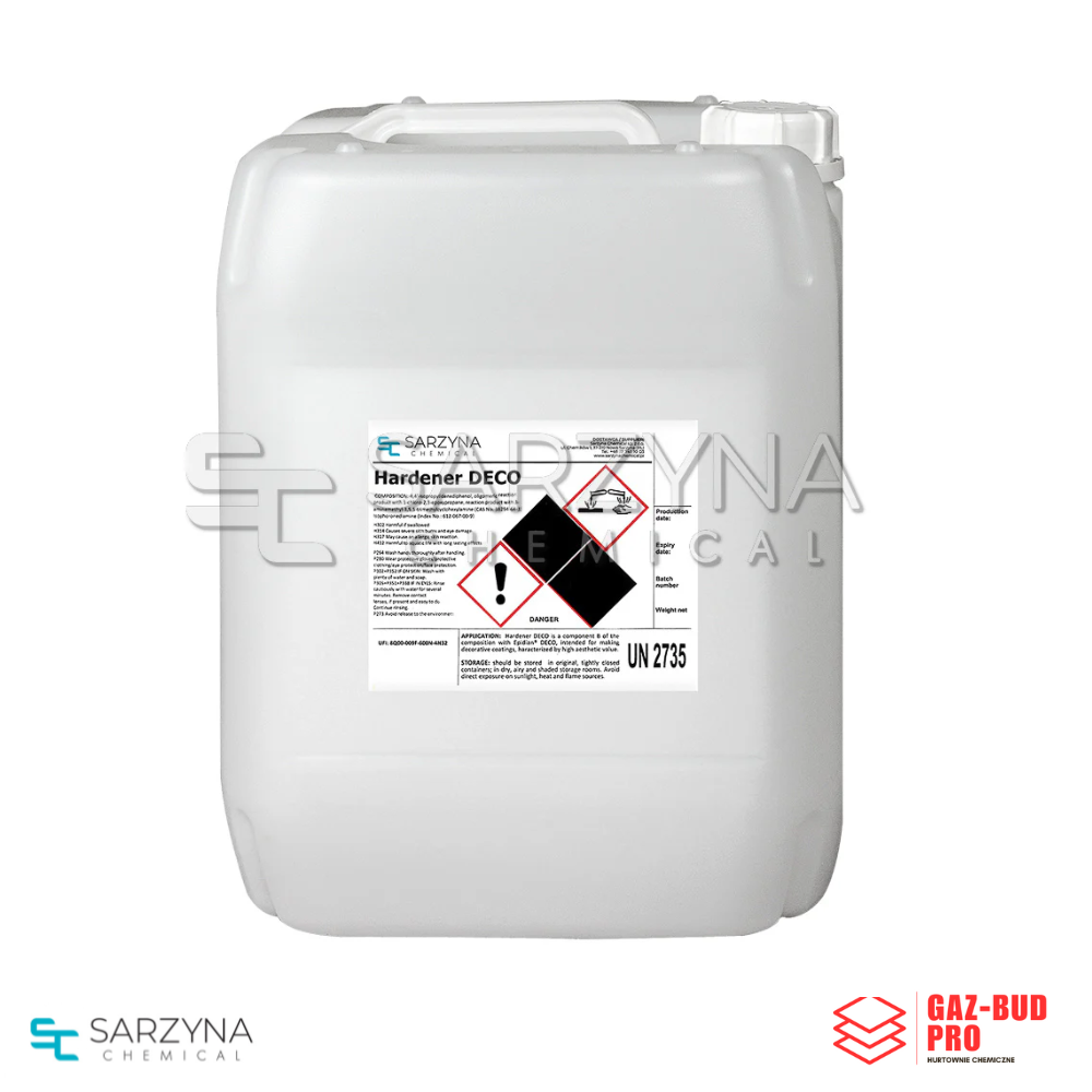 Utwardzacz DECO K - utwardzacz do żywicy epoksydowej Epidian DECO - kaniony (dostępne poj.: 1 kg, 5 kg, 20 kg, 40 kg, 180 kg)