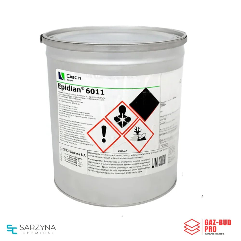 Epidian 6011 - żywica epoksydowa o bardzo niskiej lepkości (dostępne poj.: 1 kg, 5 kg, 50 kg, 200 kg) - Gaz - Bud Pro