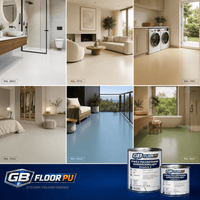 GB FLOOR PU - poliuretanowa żywica podłogowa PREMIUM UV odporna – dwuskładnikowa posadzka comfort - 13,5 kg (gotowy zestaw A+B na 10 metrów) - dużo kolorów - Gaz-Bud Pro