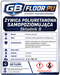 GB FLOOR PU - żywica poliuretanowa – dwuskładnikowa posadzka comfort (gotowy zestaw A+B na 10 metrów) - dużo kolorów - Gaz - Bud Pro