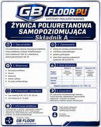 GB FLOOR PU - żywica poliuretanowa – dwuskładnikowa posadzka comfort (gotowy zestaw A+B na 10 metrów) - dużo kolorów - Gaz - Bud Pro