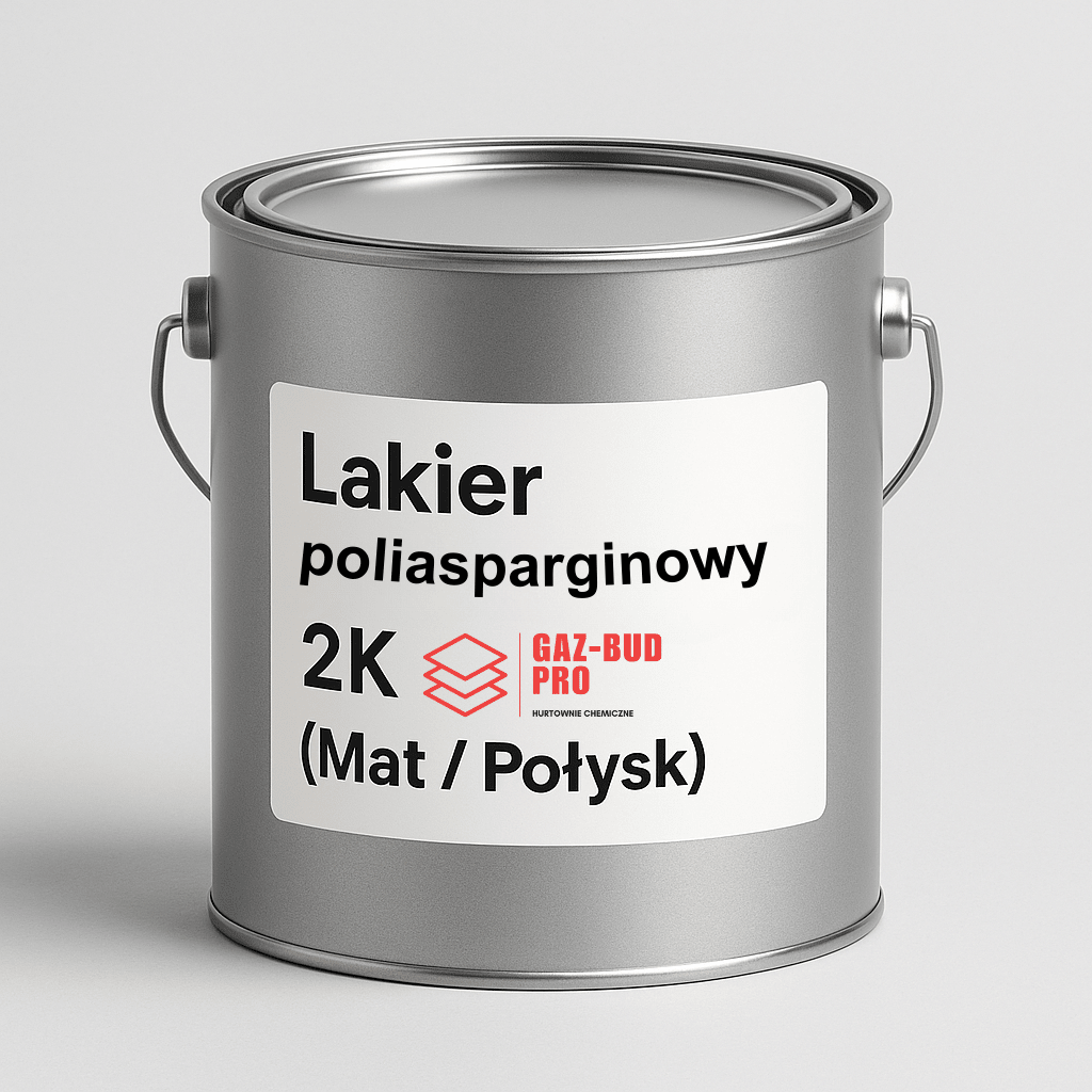 Lakier poliasparginowy PAS UV 2K – bezbarwny (Mat / Połysk) - Gaz - Bud Pro