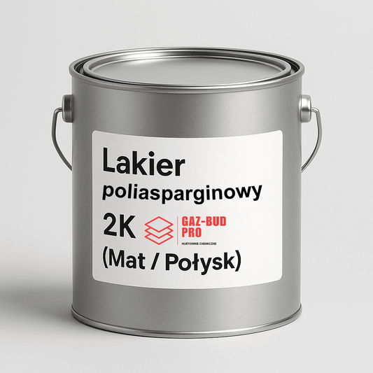 Lakier poliasparginowy PAS UV 2K – bezbarwny (Mat / Połysk) - Gaz - Bud Pro