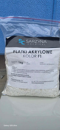 Płatki akrylowe Sarzyna F1 - białe 1 kg - Gaz - Bud Pro