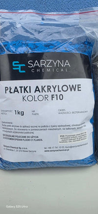 Płatki akrylowe Sarzyna F10 - niebieski 1 kg - Gaz - Bud Pro