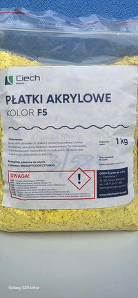 Płatki akrylowe Sarzyna F5 - żółte 1 kg - Gaz - Bud Pro