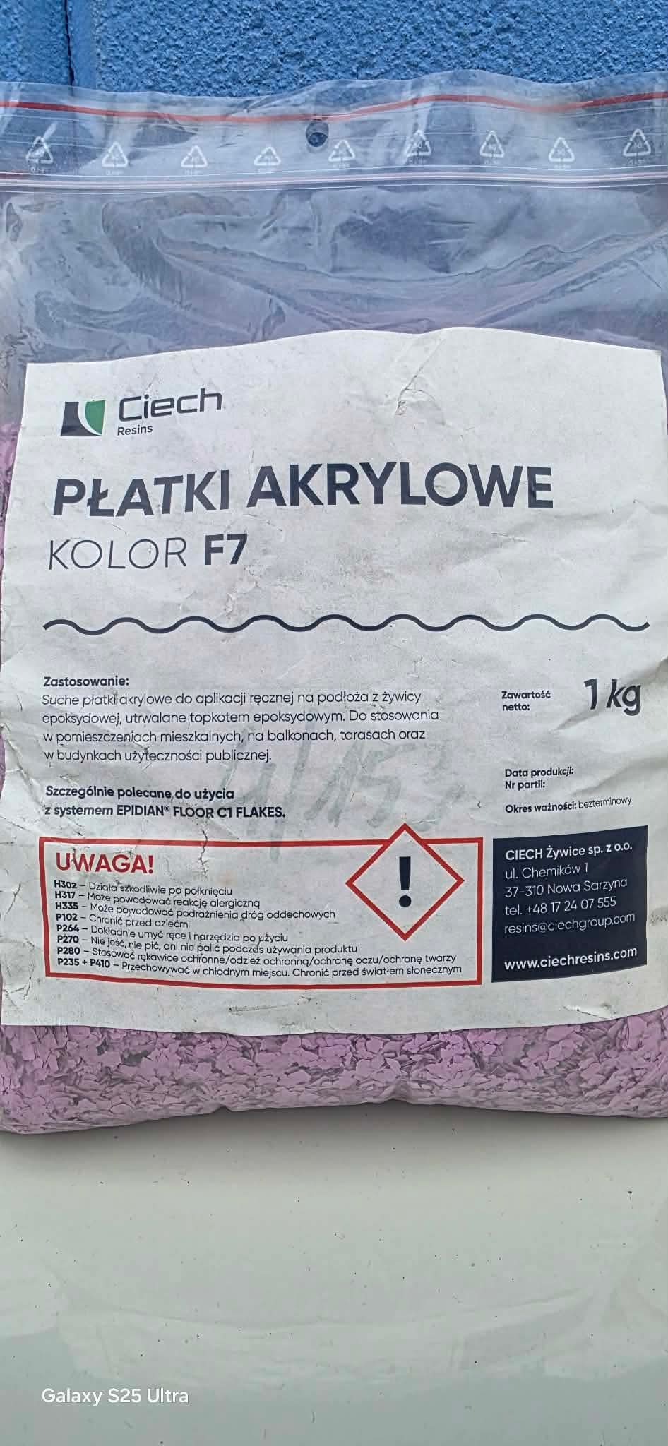 Płatki akrylowe Sarzyna F7 - różowe 1 kg - Gaz - Bud Pro