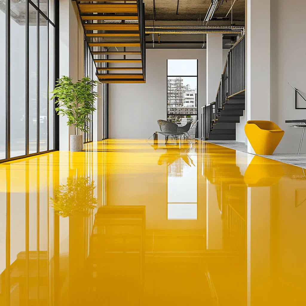 Żywica podłogowa epoksydowa cienkowarstwowa Epidian Floor C1 - RAL 1023 – trwałość i elegancja twojej podłogi - Gaz-Bud Pro 
