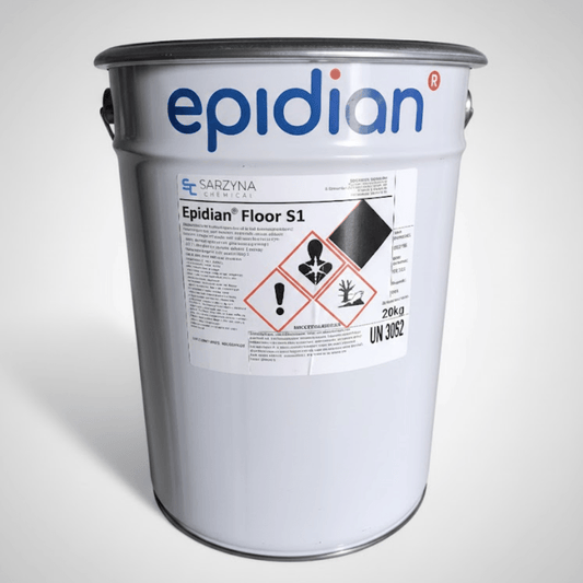 Żywica podłogowa epoksydowa Epidian Floor S1 – RAL 1013 - samopoziomująca, perfekcyjna podłoga dla wymagających